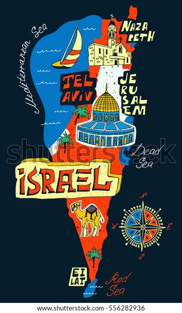 Tourist Map Of Israel Today