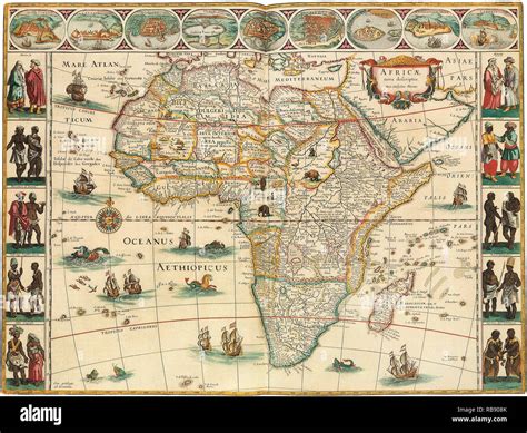 Map of Africa 1617 Stock Photo - Alamy