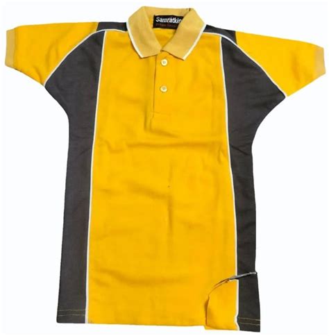 Cotton Kids School Yellow T Shirt at Rs 195/piece in Faizabad | ID: 2852108720112