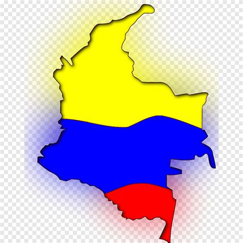 Flag of Colombia Map, map, world Map, blank Map png | PNGEgg