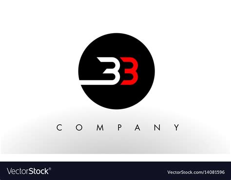 Bb logo letter design Royalty Free Vector Image