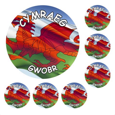 Welsh Flag Photo Reward Stickers | School Stickers