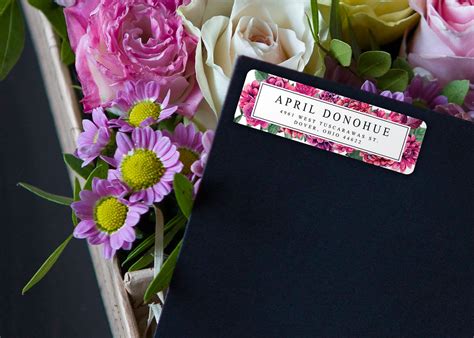 Address Labels / Floral Classy Personalized Return Address - Etsy