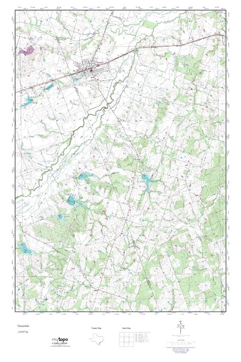 MyTopo Thorndale, Texas USGS Quad Topo Map