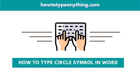 How to type Circle Symbol (Text) in Word on Keyboard - How to Type Anything