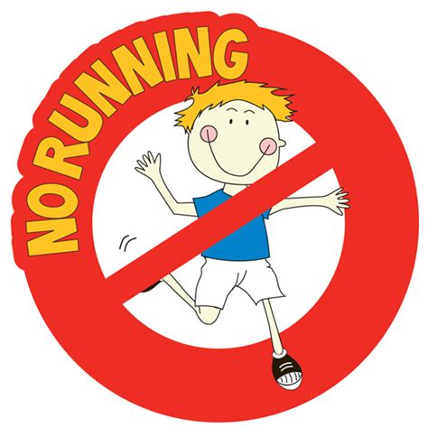 No Running Clipart For Kids The advantage of transparent image is that ...