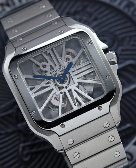 Cartier Santos De Cartier Skeleton - Ticking Way