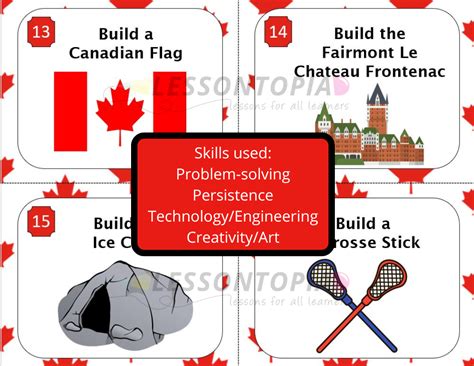 Minecraft Challenges | Canada | STEM Activities | Teaching Resources