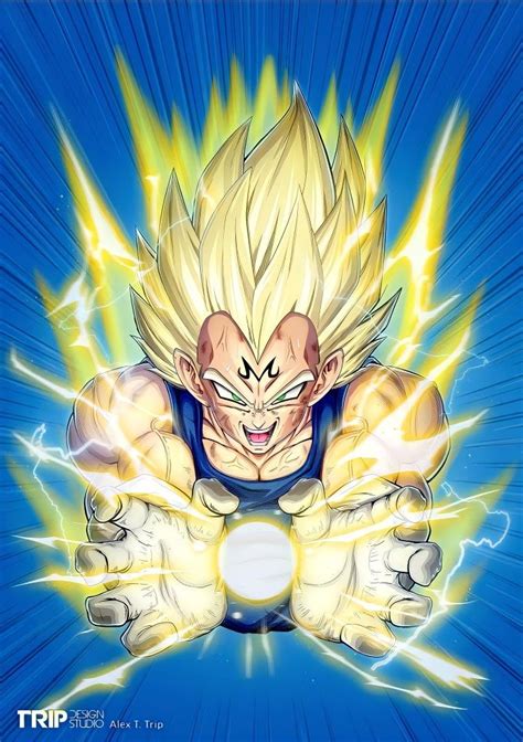 Majin Vegeta Final Flash | Dragones, Personajes de dragon ball, Fondos de pantallas cool de anime