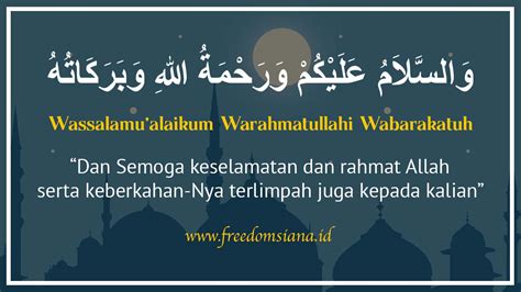 Wa Alaikum Salam Wa Rahmatullahi Wa Barakatuh In Arabic – Dalam