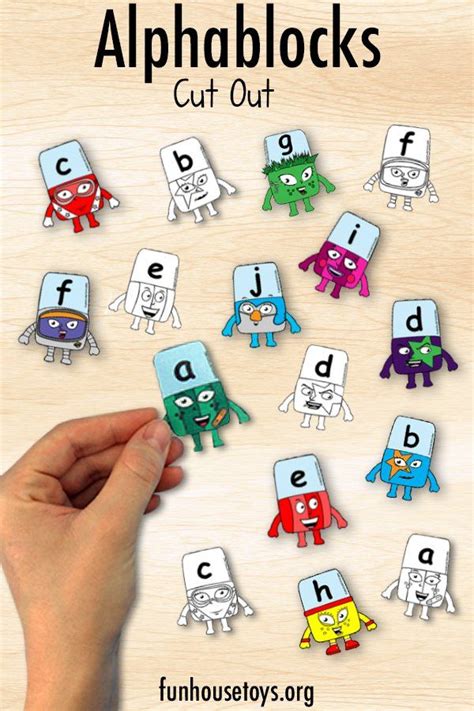 FUN HOUSE TOYS | Alphablock Worksheets Alphabet Activities Preschool, Toddler Learning ...