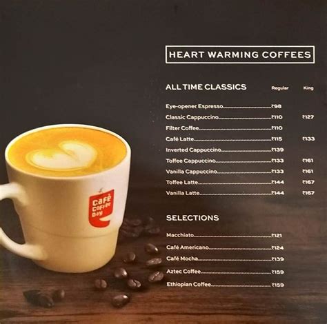 Cafe Coffee Day Menu and Price List for Panvel, Navi Mumbai | nearbuy.com