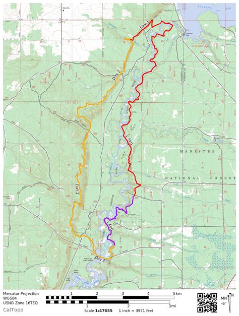 Manistee River Trail Map Pdf - Shari Demetria