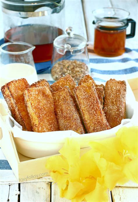 Cinnamon French Toast Sticks - Foxy Folksy