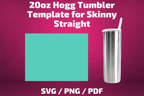 20 Oz Skinny Tumbler Wrap Template | Design Bundles