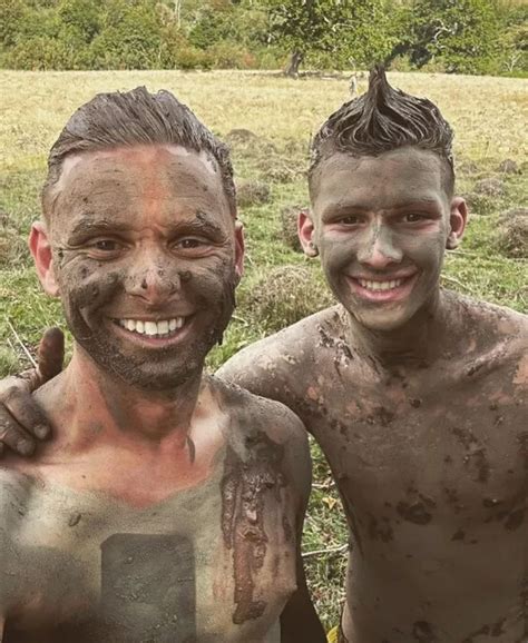 Jeff Brazier and son Freddie indulge in mud bath after Bobby's NTAs win - OK! Magazine