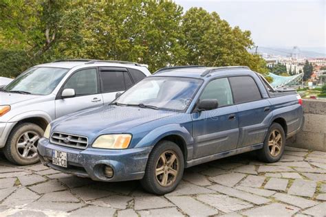 Subaru Baja editorial stock photo. Image of auto, blue - 239716393