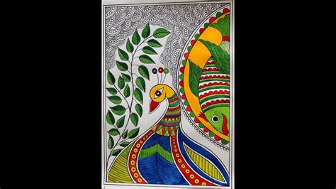 Madhubani Painting - Fish and Peacock - agrohort.ipb.ac.id