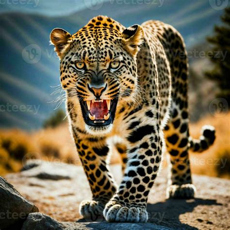 photo of big leopard running in the forest, generative AI 28105652 Stock Photo at Vecteezy