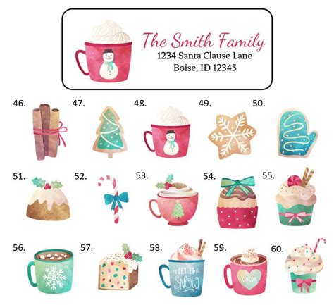 Christmas Address Labels Stickers, 30 personalized labels! – The Label ...