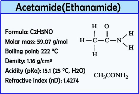 Is Acetamide base or acid? | Preparation | Properties | Uses|Chemistry Page