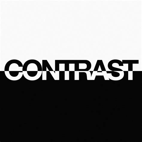 Word as Image: Contrast | Homework for Typography class | Flickr