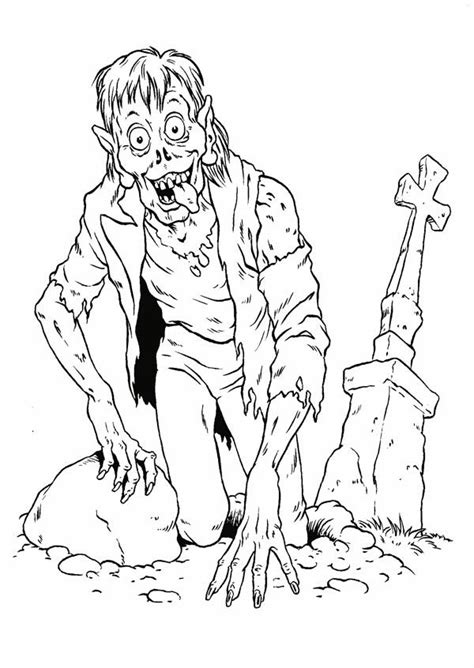 Monsters, : Zombie Apocalypse Monster Coloring Page | Monster coloring pages, Coloring pages ...