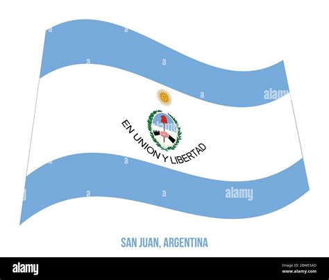 San Juan Flag Waving Vector Illustration on White Background. Flag of ...