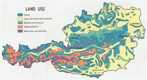 Austria Rivers Map