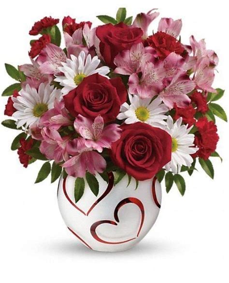 Best Valentines Floral Arrangements Vase Ideas 11 | Valentine flower ...