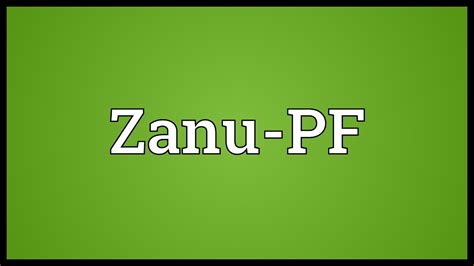 Zanu-PF Meaning - YouTube