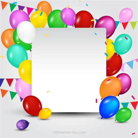 Happy Birthday Card Template | 123Freevectors