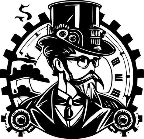 Steampunk, Minimalist and Simple Silhouette - Vector illustration 23545822 Vector Art at Vecteezy