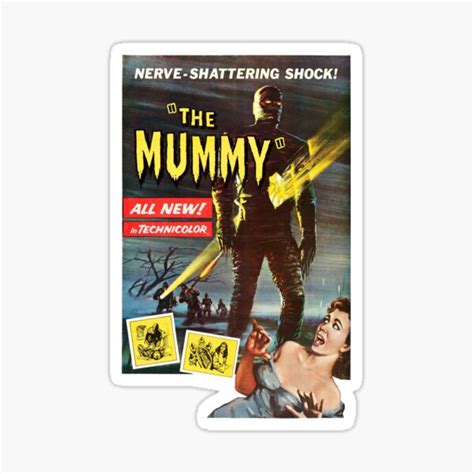 "The Mummy 1959 Movie Poster" Sticker for Sale by MovieFunTime | Redbubble