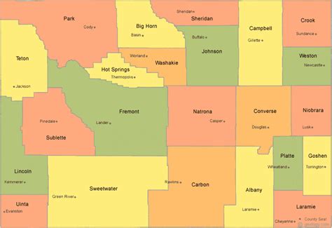 Wyoming County Map