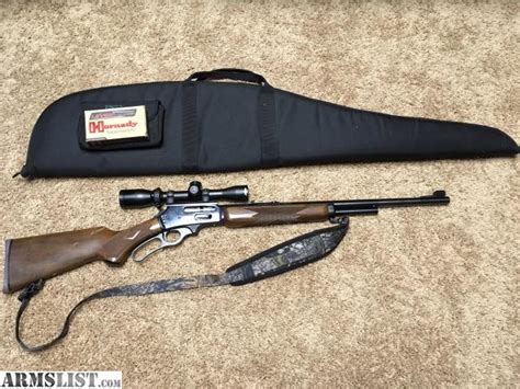 ARMSLIST - For Sale: .444 Marlin Rifle with Camo Sling and Scope