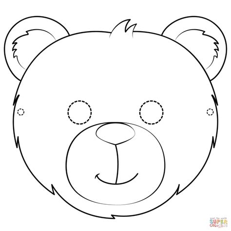 Free Printable Coloring Pages with regard to | Bear mask template, Free ...