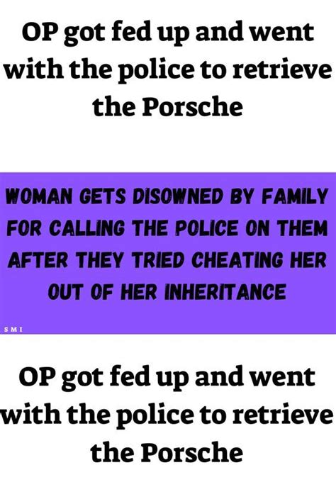 Woman gets disowned by family for calling the police on them after they tried cheating her out ...