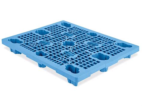 Industrial Plastic Pallet - 48 x 40", Blue H-7426 - Uline