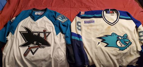 Mail day baby! Two local, yet defunct, AHL team jerseys came in today ...