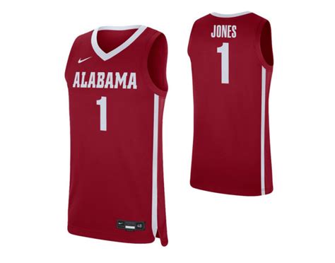 Women's Alabama Crimson Tide #1 Herbert Jones Crimson Authentic College ...