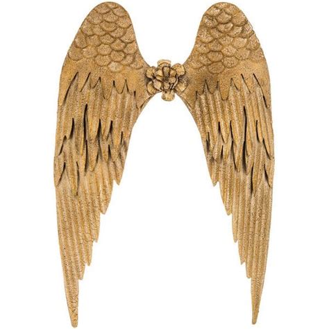 Gold Angel Wings Metal Wall Decor ($40) liked on Polyvore featuring home, home decor, win ...