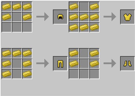 Minecraft Iron Armor Recipe