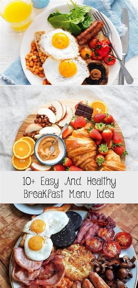 10+ Easy And Healthy Breakfast Menu Idea - Food And Drink | Healthy ...