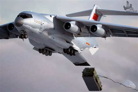 CGI of Chinese Y-20 Heavy Military Transport Aircraft In Action | Chinese Military Review