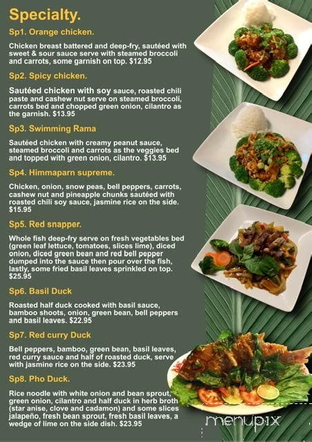 Menu of Thai Bistro in Lawton, OK 73505