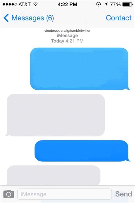 Fake Text Message Template