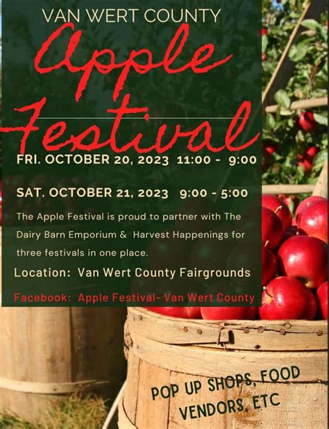 Van Wert Apple Festival 2024 Tickets - Dael Mickie