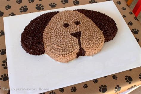 Dog Shaped Cake Tutorial – tutorial shared by The Experimental Home ...