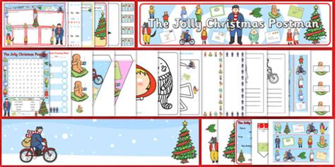 Jolly Christmas Postman Coloring Page - AnabellaropCarson